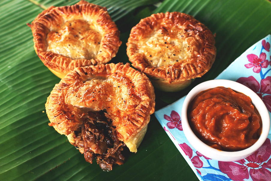 Filipino With Puff: Adobo Pie and Banana&nbsp;Catsup